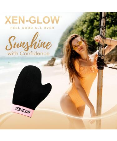 XEN-GLOW - Self Tanning Mitt Applicator Elastic Wrist - Ultra Soft Self Tanner Mitt Glove for Sunless Tanning - Perfect Self Tan Applicator with Thumb for Even Coverage - Streakless Self Tan - Black XEN-GLOW Tanning Mitt - Buy Online on GoSupps.com