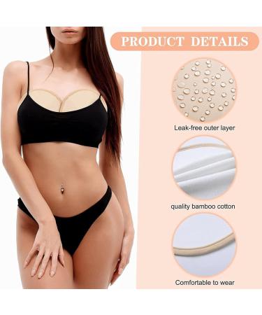 Mild Castor Oil Nursing Pads - 2 Pack Leak-Proof Washable & Hypoallergenic for Breastfeeding - Promote Blood Circulation - Buy Online on GoSupps.com