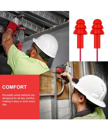 Buy Reusable Corded Ear Plugs for Milwaukee 48-73-3151 | 26 Decibel Noise Reduction - 5 Pcs Worldwide Shipping - Buy Online on GoSupps.com