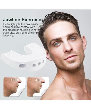 Silicone Jaw Exerciser | Jawline Muscle Trainer | Chin Exercise Tool | Neck Toning Device Facial Muscle Stimulator Portable Jawline Exerciser Non-Surgical Jaw Trainer White - Buy Online on GoSupps.com