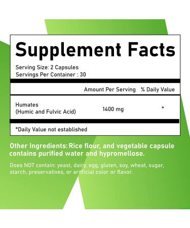 Organic Humic and Fulvic Acid Supplement - 72 High Absorption Trace Minerals - Promotes Hydration, Electrolyte Balance, Gut Health, Cognitive Function & Immune System Support - 60 Count - Buy Online on GoSupps.com