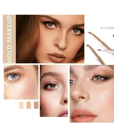NewBang 3PCS Concealer Pencil Contour Highlighter Stick - Full Coverage Waterproof Pen for Dark Circles, Spots, Scars, Tattoos - 3 Count - Buy Online on GoSupps.com
