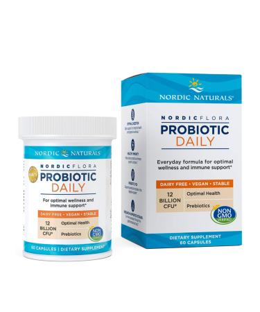 Nordic Naturals Nordic Flora Probiotic Daily 12 Billion CFU 60 Capsules - Buy Online on GoSupps.com