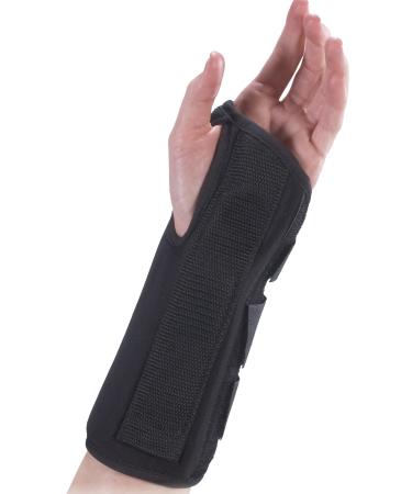 8 Inch Premium Right Wrist Brace Black Medium