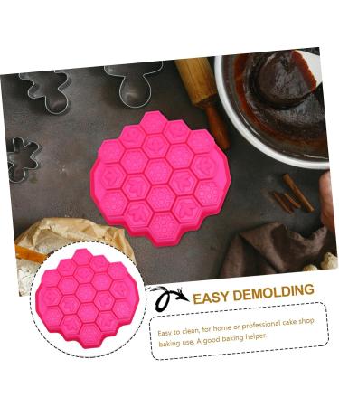 Milisten Silicone Honeycomb Cake Mold Chocolate Candy Molds Silicone Muffin De para Gelatinas Silicone Chocolate Honeycomb Cake Mold Silicone Manual Silica Gel Hand Model Pink - Buy Online on GoSupps.com