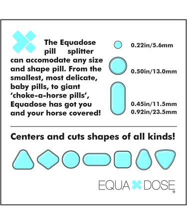 Equadose Pill Cutter V2 - Double Stainless Steel Blades with Centering Device - Ideal for Cutting Tablets for You and Your Pet - Buy Online on GoSupps.com