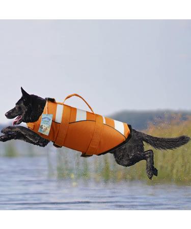 Wallpage Dog Swimming Vest - Adjustable Life Jacket for Small to Large Dogs (XS Orange) - Safe & Comfortable Bathing Suit - Buy Online on GoSupps.com
