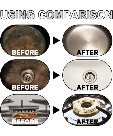 Rust Cleaner | Polishing Pot Cleaner | Quick Oven Cleaner Fast Kitchen Supplies for Stubborn Rust Stains Household Hard Water Deposits Utoya 200g - Buy Online on GoSupps.com