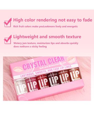 6 Colors Lip Oil Set - Hydrating Lip Glow & Gloss | Long-Lasting Non-Sticky Plumping Lip Makeup - Buy Online on GoSupps.com