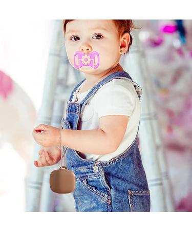 Buy Silicone Pacifier Case - Portable Dustproof Protective Cover for Travel - Brown - Buy Online on GoSupps.com