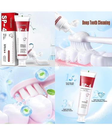 Yayashi SP-4 Toothpaste & Ksndurn Whitening Toothpaste 120g - Freshens Breath Whitens Teeth Removes Stains - International Shipping Available - Buy Online on GoSupps.com
