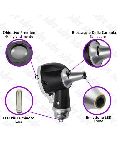 Fiber Optic Mini Otoscope Ear Health Tool with Replaceable LED Light - Ideal for Home Use - Buy Online on GoSupps.com