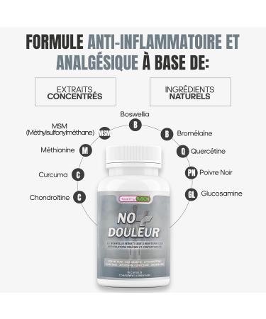 Healthy Fusion No+Douleur | Traitement anti-inflammatoire puissant | Soulage la douleur et r g n re les articulations | Curcuma Glucosamine Chondro tine | Formule efficace | 90 g lules - Buy Online on GoSupps.com