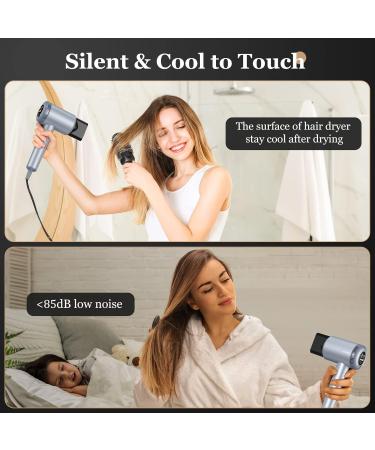 Buy TECHMERI Ionic Hair Dryer Brushless - 110 000 RPM Fast Drying Salon Blow Dryer with LED Screen | Travel-Friendly 4 Heating/3 Speed Perfect for Women | International Shipping Available - Buy Online on GoSupps.com