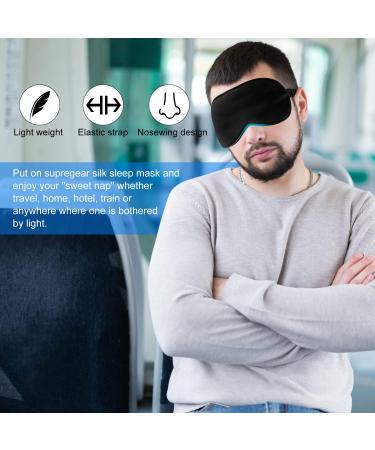 Supregear Silk Sleep Masks 5 Pack - Comfortable Satin Eye Cover for Night Sleeping, Yoga, Travel - Assorted Colors - Men and Women - Buy Online on GoSupps.com