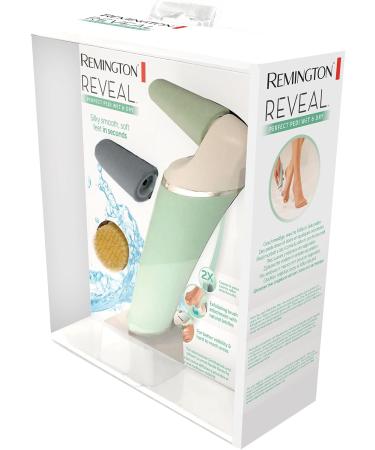 Remington Callus Remover Perfect Pedi CR6000 - Wet & Dry Foot Care Tool with 2 Rollers & Peeling Brush | Smooth Feet in White/Mint Green - Buy Online on GoSupps.com