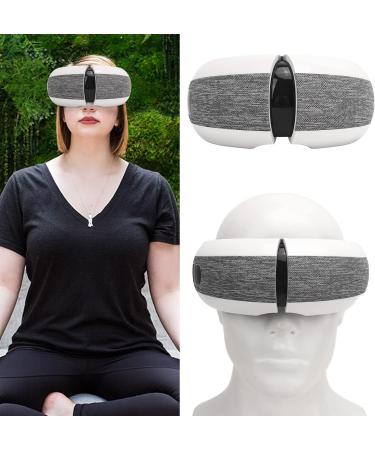 Rechargeable Eye Massage Device - Warmth Vibration & Compression - Bluetooth Mask for Eye Circles & Dry Eyes - 4 Modes - Buy Online on GoSupps.com