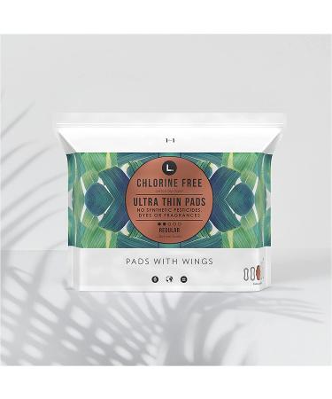 Organic Cotton Ultra Thin Pads Regular Absorbency | Chlorine-Free, Pesticide-Free, Fragrance-Free, Dye-Free | 84 Count - Buy Online on GoSupps.com