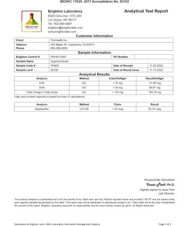 ProHealth Pure Krill Oil Omega-3 (500 mg, 60 softgels) - Buy Online on GoSupps.com