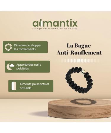 AIMANTIX - THE Anti-Snoring Ring - THE ONLY ADJUSTABLE - Effective Solution to Reduce or Stop Snoring - 100% Natural Solution - Buy Online on GoSupps.com
