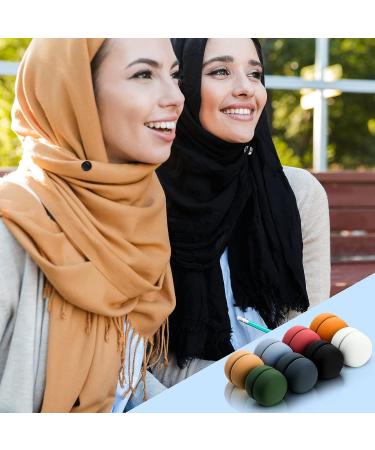 Magnetic Hijab Pins - 12 Strong Colorful Round Magnets for Women | Multi-use Hijab Accessories - Buy Online on GoSupps.com
