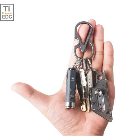 SUNTATOP U8 Portable Mini Keychain Carabiner - Multifunctional Titanium EDC Tool & Bottle Opener - Ideal for Outdoor Adventures - Buy Online on GoSupps.com