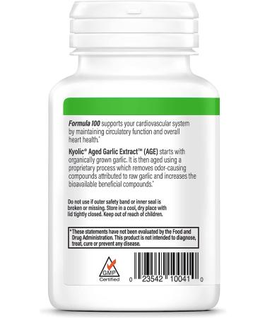Kyolic Aged Garlic Extract Formula 100 Original Cardiovascular 100 Capsules - Packaging May Vary - Buy Online on GoSupps.com