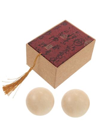 Clispeed 1 set of Jade-fitness handball massage ball Hand massage balls Jade handball handball massage practical massage balls around the ball roll massage globe quartz ball
