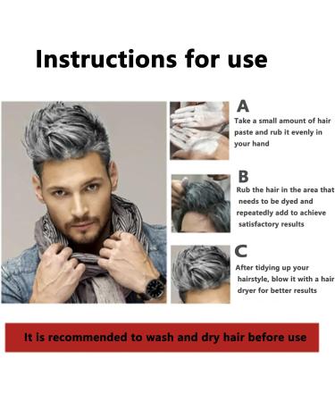 Uzionie Silver gray hair color cream teint temporaire natural hair color easy to wash with immediate results and long shelf life - Buy Online on GoSupps.com