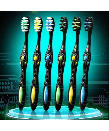Zumaha Loose Toothbrush - Medium-Hard Bristles | Portable Hand Toothbrush Pack of 6 for International Shipping - Buy Online on GoSupps.com