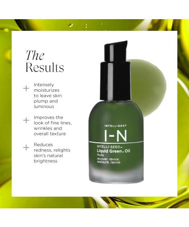 Intelligent Nutrients Liquid Green Oil - Organic Facial Moisturizing Oil for Radiant Skin | Vegan Lightweight Hydrating Treatment 1 Oz - International Shipping Available - Buy Online on GoSupps.com