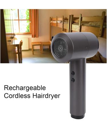 Cordless Hair Dryer Portable Lightweight Fast Drying Hairdryer Blowdryer Constant Temperature 5000mAh Batterry 6 Speed Adjustment Hairdryer for Home Camping (US Plug) US Plug Coffee - Buy Online on GoSupps.com