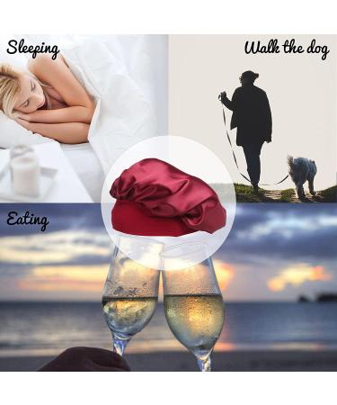 Satin Bonnet for Black Women | Elastic Wide Band Hair Cap for Curly Hair | Night Sleeping Gift for Birthday, Christmas, Valentine's Day - Buy Online on GoSupps.com