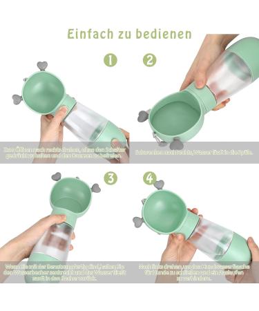 Portable Dog Water Bottle - Edoxus Large Pet Water Bottle (Green) | Ideal for Outdoor & Travel - Buy Online on GoSupps.com