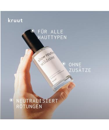 Kruut - Slow Routine Hydrolat Organic 50 ml - 100% Natural Facial Toner with Wild Rose - Moisturises and Soothes the Skin - Buy Online on GoSupps.com