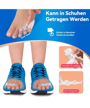 Tech Love Toe Spreader | 4 & 20 Stk Adjustable Gel Separator for Hallux Valgus Correction | Silicone Small Toe Stretch & Pain Relief - Buy Online on GoSupps.com