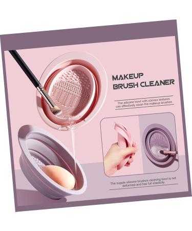 Beaupretty 1 Set makeup brush cleaning laundry drying rack collapsible makeup brush scrubber bowl esponjas para maquillaje makeuo makeup sponge tool cleaning mat fold Silicone cleaning rack - Buy Online on GoSupps.com