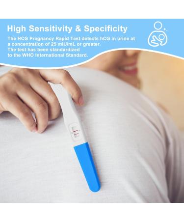 ACCUBIO Pregnancy Test Early Detection HCG Urine Midstream Test Result Within 5 Minutes Over 99% Accurate Fertility Test Extra Sensitive Home Rapid Detection 25mIU/mL 5Pack - Buy Online on GoSupps.com
