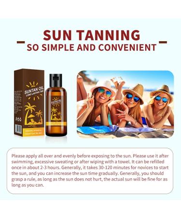 Self-tanning Tanning Oil - Self-Tanning Complexion - Intensely Moisturizes the Skin - Sunless Tanning - Suitable for Sunbathing - 35 L - Buy Online on GoSupps.com