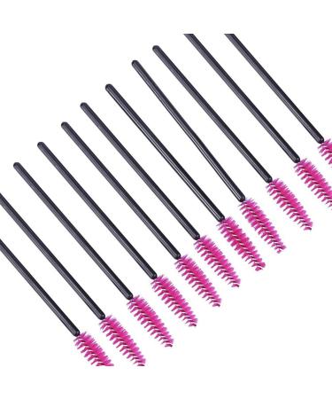 200 PCS Disposable Crystal Eyelash Mascara Brushes Wands - Black and Rose - Buy Online on GoSupps.com