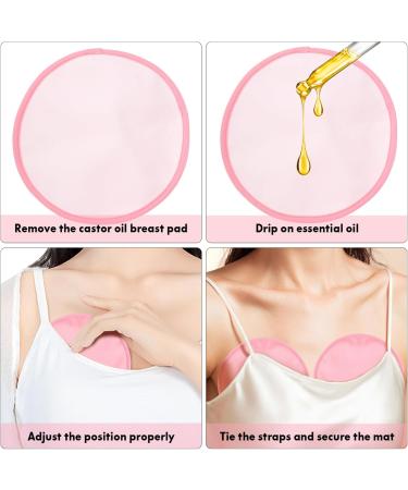 Buy Gleavi Pads: Reusable Castor Oil Breastpack & Inserts - 2 Pink + Storage Bag for Breastfeeding - Buy Online on GoSupps.com