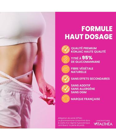 KONJAC | 100% natural active ingredient | 60 capsules | Satiety effect Line & Transit to be consumed as part of a low-calorie - Buy Online on GoSupps.com