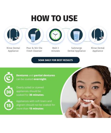 Professional Strength Dental Appliance Cleaner Set - TCS Fresh Concentrated Solution with Soft Bristle Brush (6 Month Supply) - Buy Online on GoSupps.com