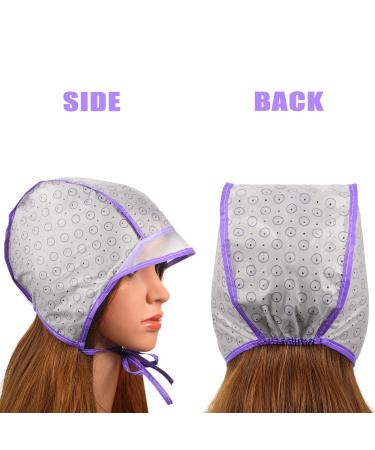 6-Piece Hair Highlighting Cap Kit with Hooks - Purple Hair Coloring Tool for Salon Use - Buy Online on GoSupps.com