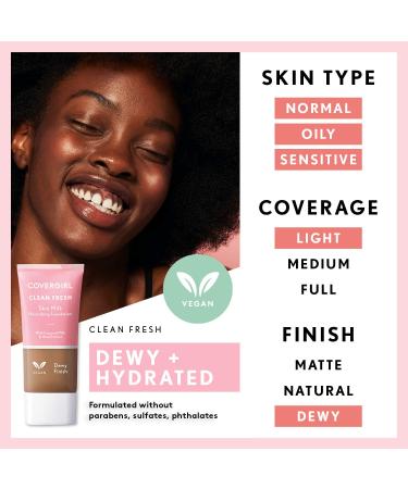 Covergirl  Clean Fresh Skin Milk Foundation  Fair/Light  1 Fl Oz (Pack of 1) Foundation 530 Fair/Light - Buy Online on GoSupps.com