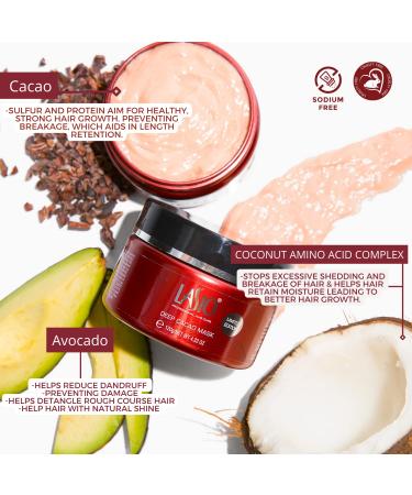 Lasio HYPERSILK Deep Cacao Mask - Keratin Infused Treatment for Thick, Wavy, Curly Hair - 4.23 Fl. Oz - Buy Online on GoSupps.com