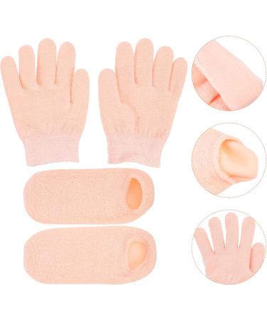 Minkissy Womens Mittens Moisturizing Gloves and Socks for Dry Cracked Feet Heels Hands Skin Repair for Foot Care Booties and Heel Glove for Women Girls Khaki Ladies Mittens - Buy Online on GoSupps.com