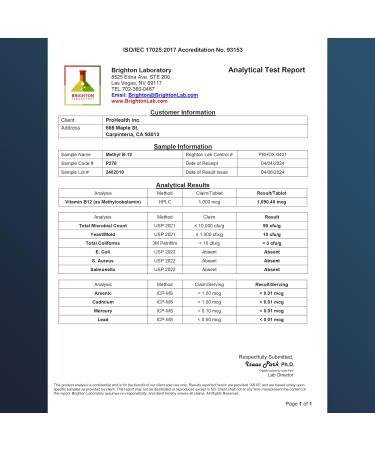 ProHealth Methyl B-12 Methylcobalamin (1000 mcg, 60 sublingual Tablets) (Vitamin B-12) 60 Count (Pack of 1) - Buy Online on GoSupps.com