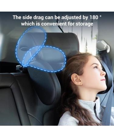 Buy Aidodo Adjustable Neck Pillow Car Headrest for Children - Leather Side Support with Telescopic Rod & Sliding Clips - Comfortable Travel Accessory - Buy Online on GoSupps.com