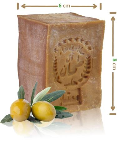 TUMELO Aleppo Original Soap 4 x 200g (800g) 90% Olive Oil 10% Bay Berry Oil + Salvon Bag - Natural Soap - Solid Hair Soap/Sho - Buy Online on GoSupps.com
